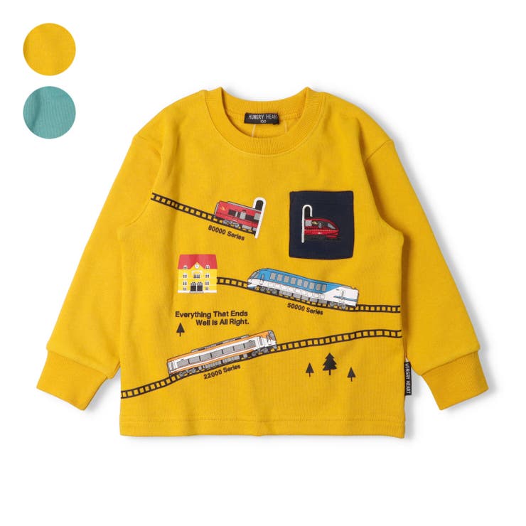 近鉄電車刺繍ポケット付き裏毛トレーナー | こどもの森e-shop | 詳細画像1 