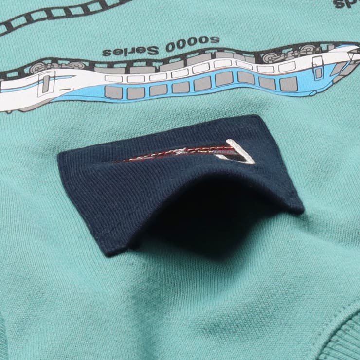 近鉄電車刺繍ポケット付き裏毛トレーナー | こどもの森e-shop | 詳細画像6 