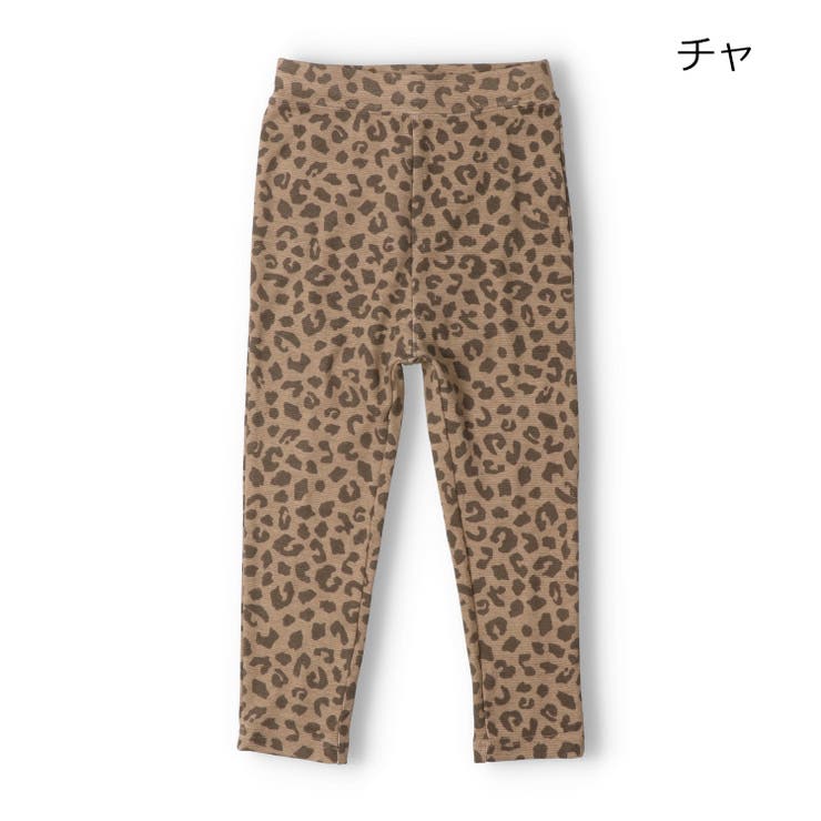 チャ | リップルフライス総柄パンツ | こどもの森e-shop