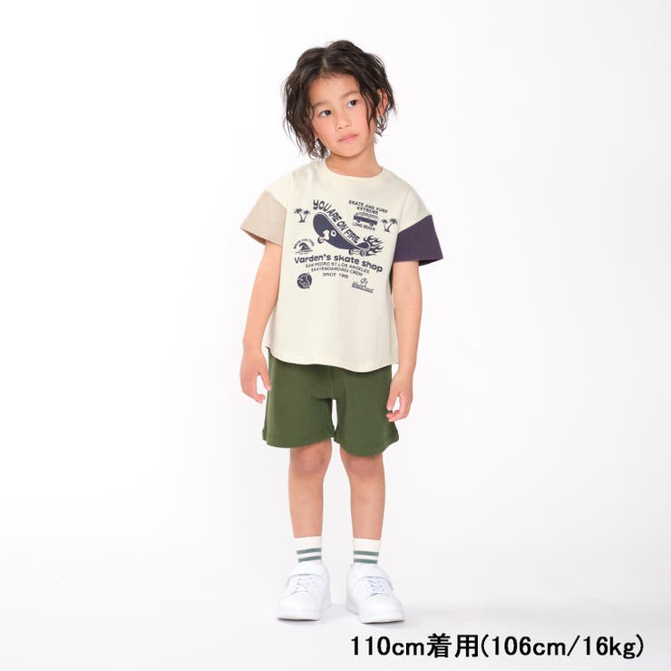 【子供服】t/mini(ターカーミニ)リップルフライスハーフパンツ90cm～140cmK87131