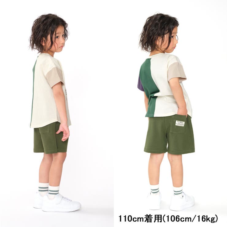 【子供服】t/mini(ターカーミニ)リップルフライスハーフパンツ90cm～140cmK87131