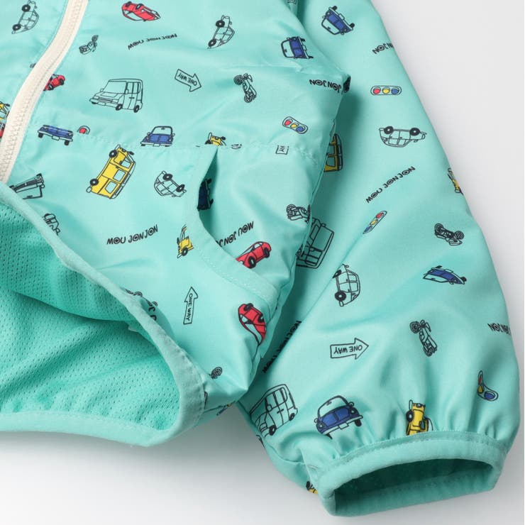 フード収納車総柄タフタジャケット・アウター | こどもの森e-shop | 詳細画像8 