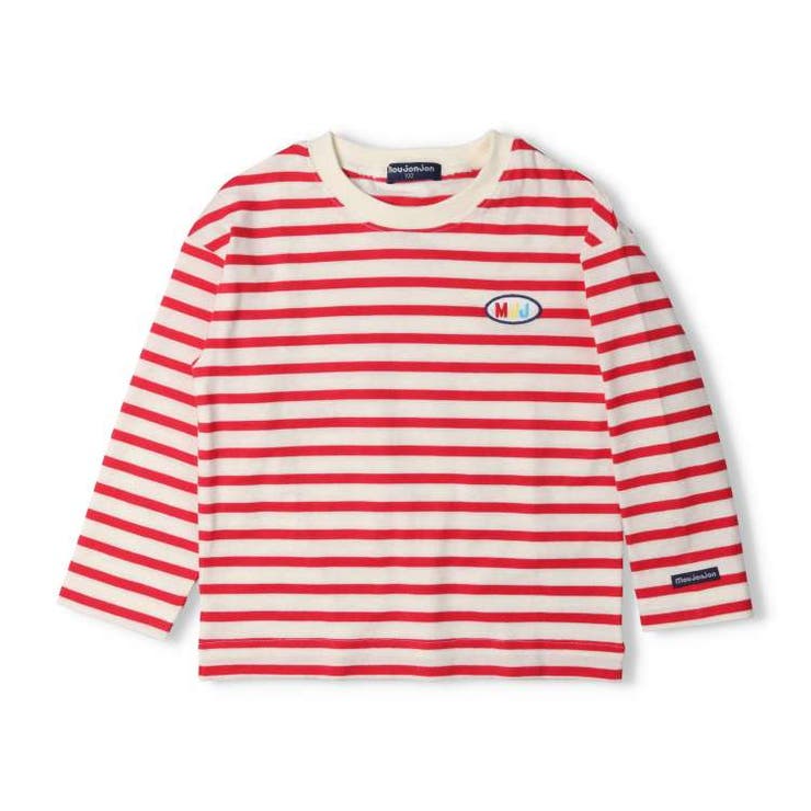子供服moujonjon(ムージョンジョン)ボーダー長袖Ｔシャツ・ロンT80cm～140cmM1480
