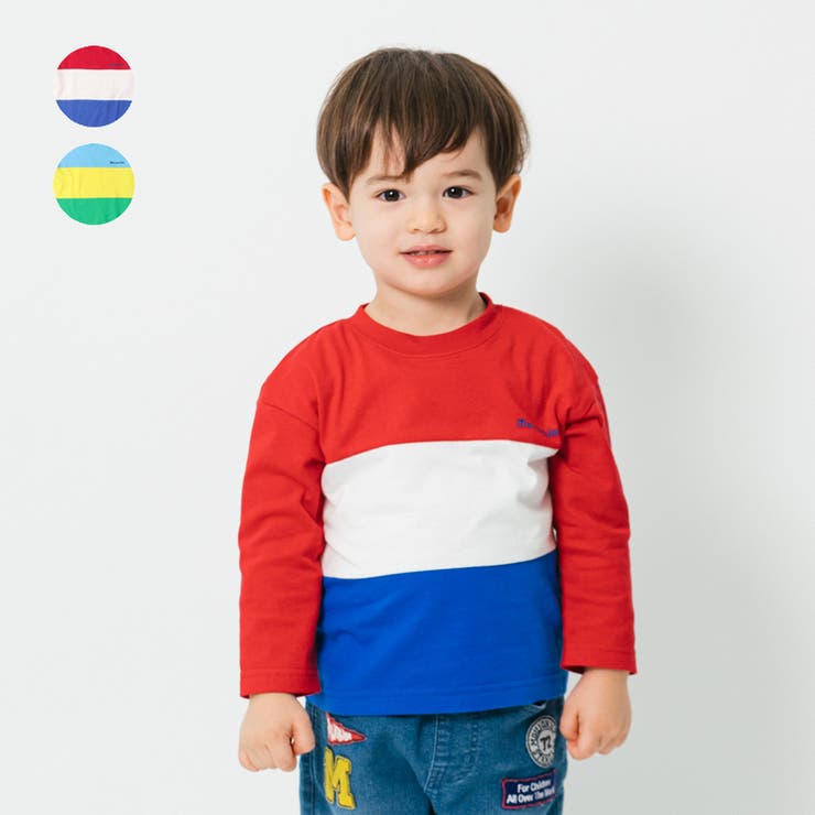 ３段切替長袖Tシャツ・ロンT | こどもの森e-shop | 詳細画像1 