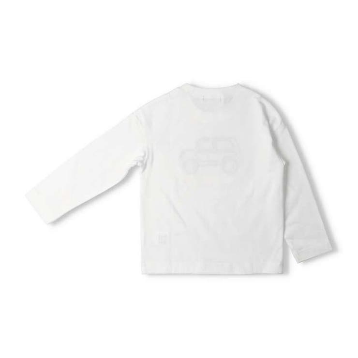 子供服moujonjon(ムージョンジョン)車アップリケ長袖Ｔシャツ・ロンT80cm～140cmM1480