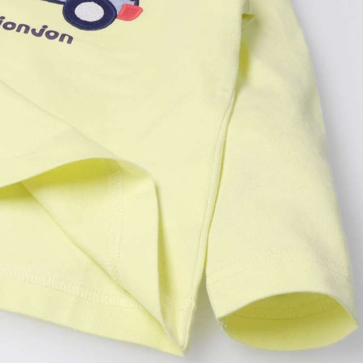 子供服moujonjon(ムージョンジョン)車アップリケ長袖Ｔシャツ・ロンT80cm～140cmM1480