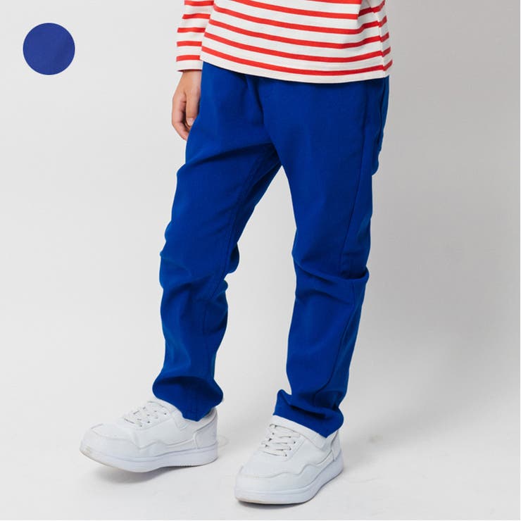 のびのびツイル無地スキニー長パンツ・長ズボン | こどもの森e-shop | 詳細画像1 