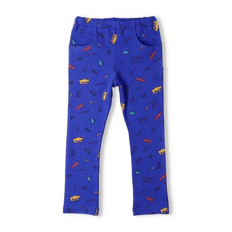 子供服moujonjon(ムージョンジョン)車柄フライス長パンツ80cm～140cmM1500