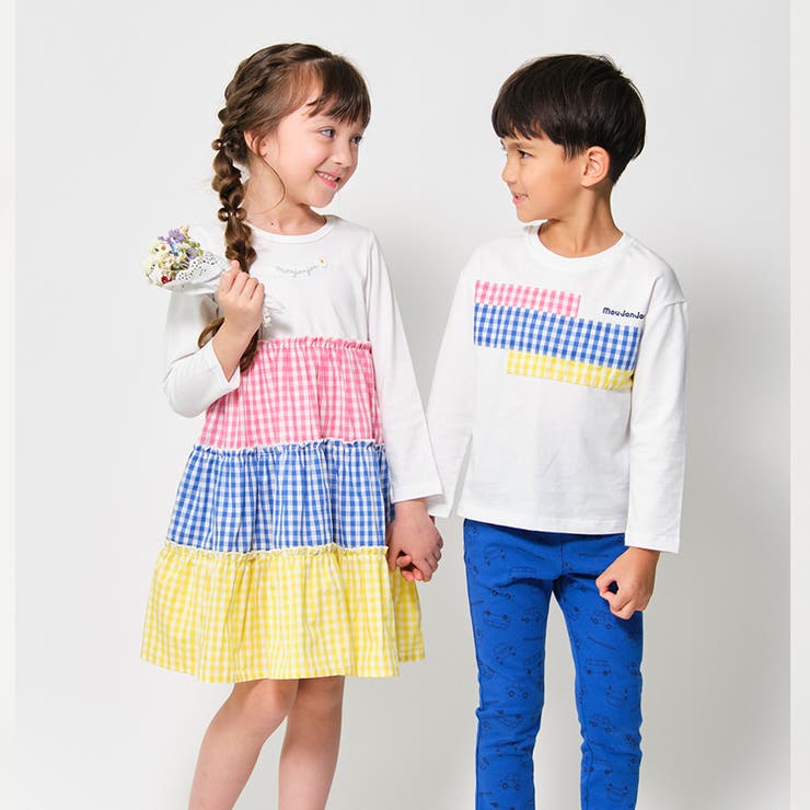 ギンガムチェック配色長袖Ｔシャツ | こどもの森e-shop | 詳細画像10 