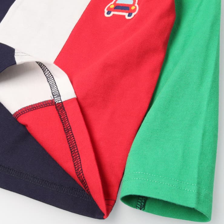 車ワッペン付切替長袖Ｔシャツ | こどもの森e-shop | 詳細画像6 