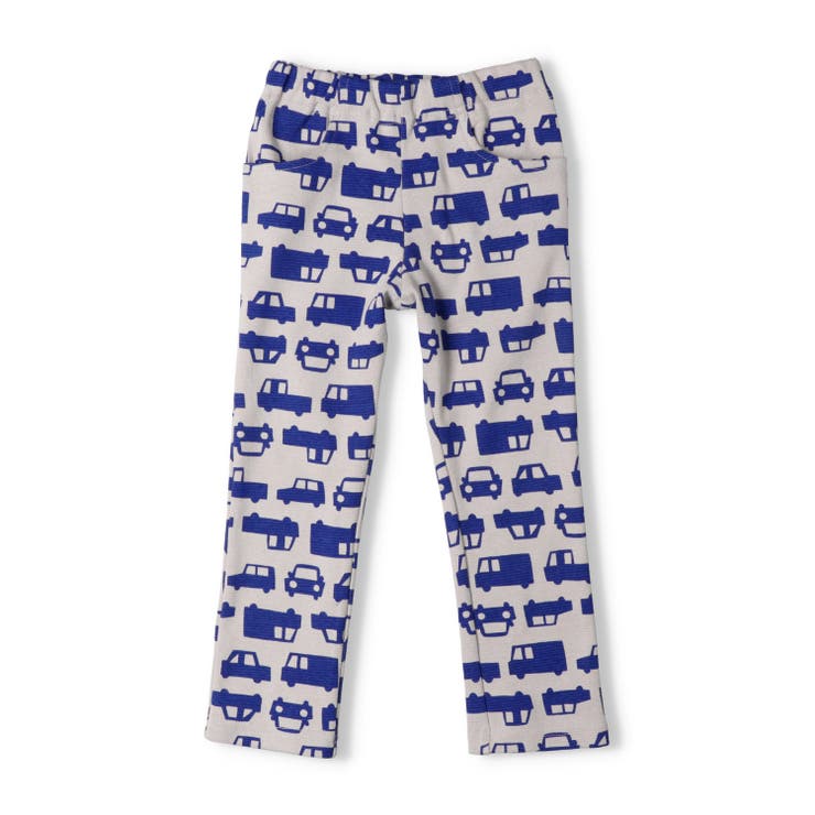 ライトグレー | 車柄リップルロングパンツ | こどもの森e-shop