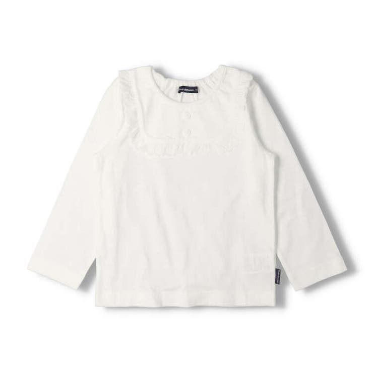 レース付き無地・ボーダー長袖Ｔシャツ | こどもの森e-shop | 詳細画像2 