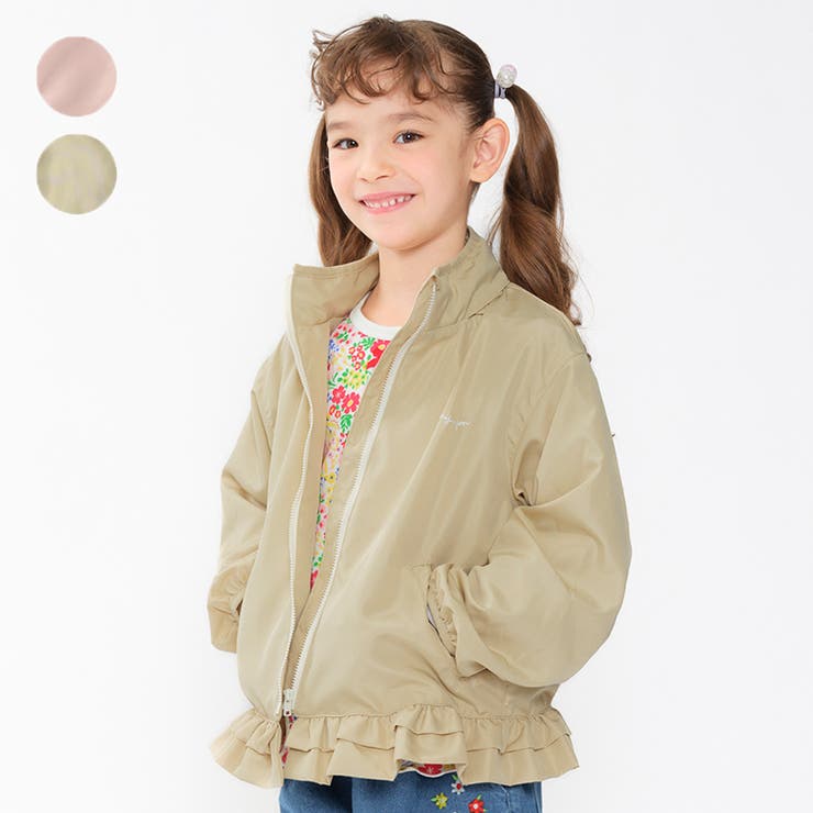 LA7935 伊太利屋 ジャケット 裏地有 フリル ベージュ カーキ 13 LA7935 伊太利屋 ジャケット 裏地有 フリル ベージュ カーキ 13