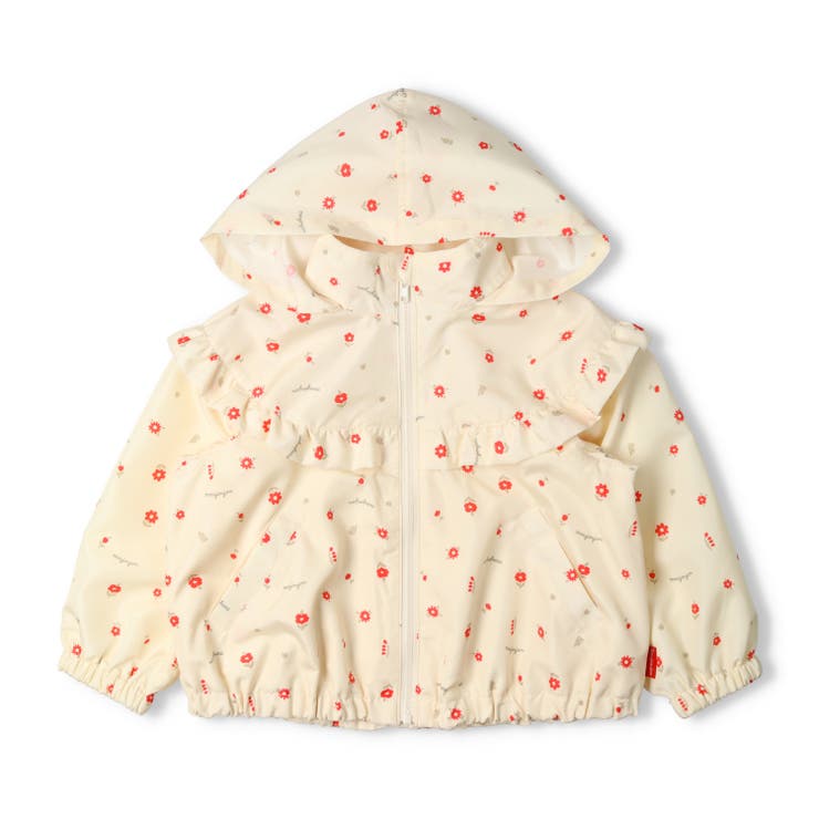 フード収納小花柄タフタジャケット・アウター | こどもの森e-shop | 詳細画像5 