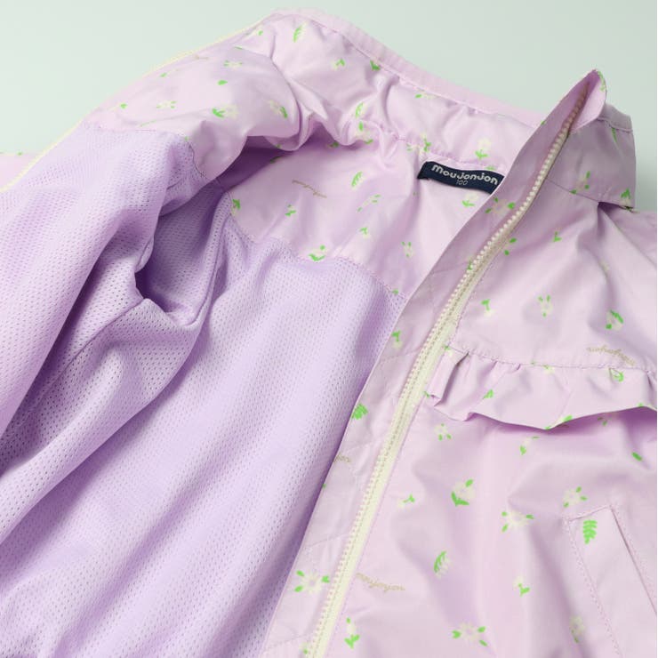 フード収納小花柄タフタジャケット・アウター | こどもの森e-shop | 詳細画像6 