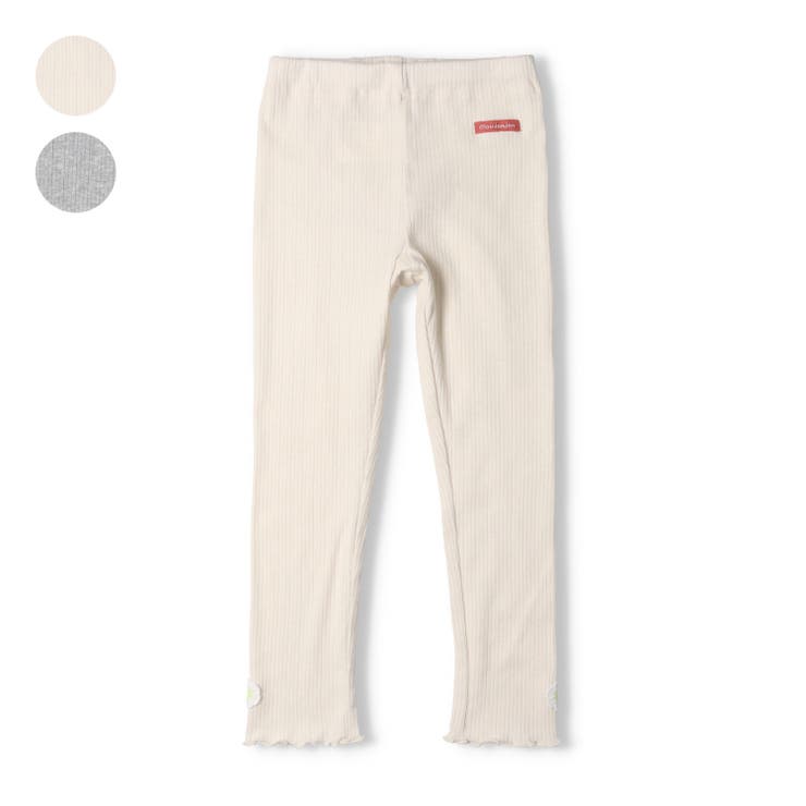 お花モチーフ付無地レギンス・スパッツ | こどもの森e-shop | 詳細画像1 