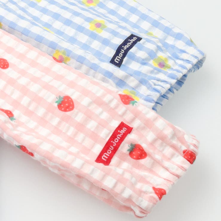 いちご・小花柄ギンガムチェック柄長袖ワンピース | こどもの森e-shop | 詳細画像5 