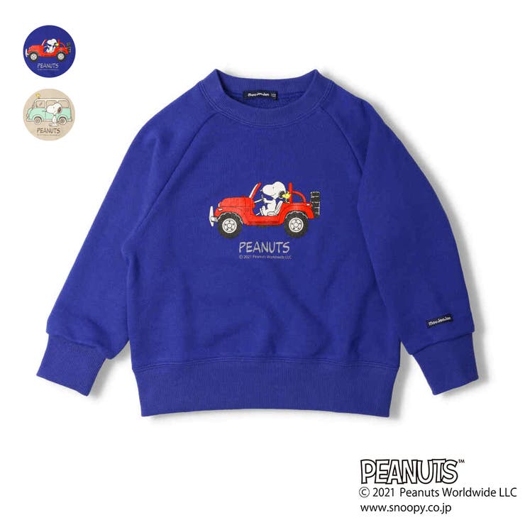 Moujonjon ピーナッツ スヌーピープリント裏毛トレーナー 品番 Mtik こどもの森e Shop コドモノモリイーショップ の キッズファッション通販 Shoplist ショップリスト