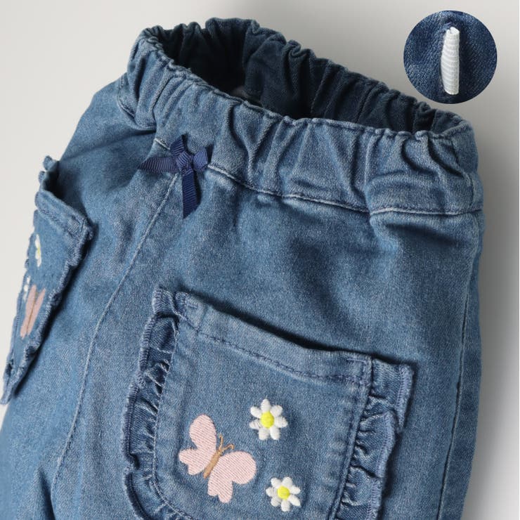 蝶々お花刺繍デニムパンツ | こどもの森e-shop | 詳細画像3 
