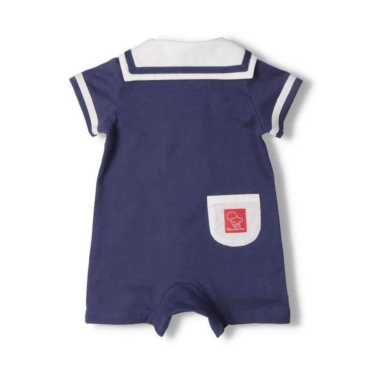 セーラーカラー半袖ロンパース・オール 70cm，80cm M32701 | こどもの森e-shop | 詳細画像5 