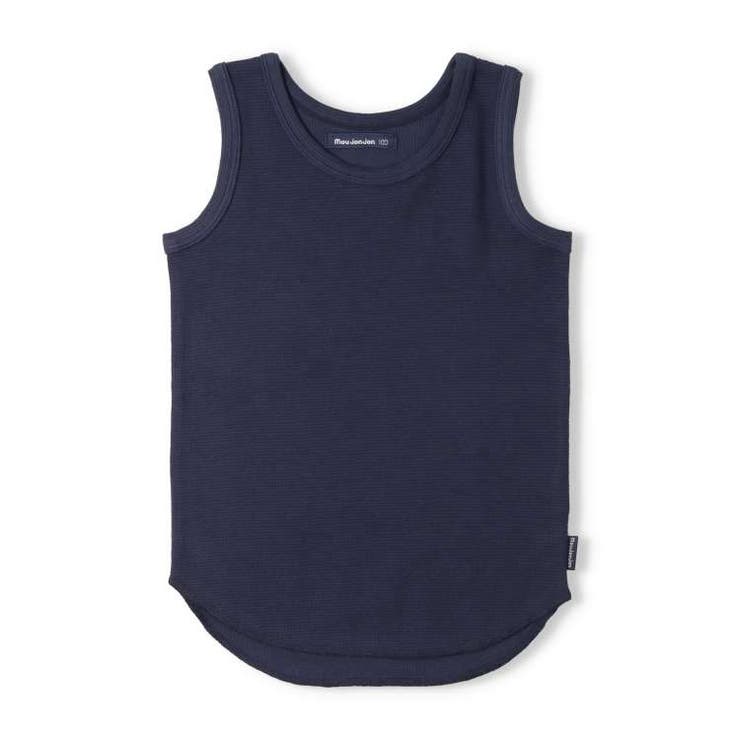 【子供服】moujonjon(ムージョンジョン)日本製リップルフライス無地タンクトップ90cm～140cmM32900