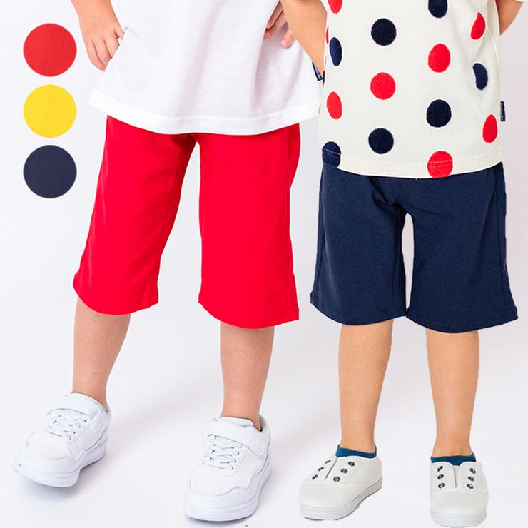 ストレッチツイル6分丈ハーフパンツ 90cm～140cm M33101 | こどもの森e-shop | 詳細画像1 