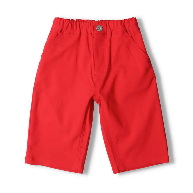 【子供服】moujonjon(ムージョンジョン)ストレッチツイル6分丈ハーフパンツ90cm～140cmM33101