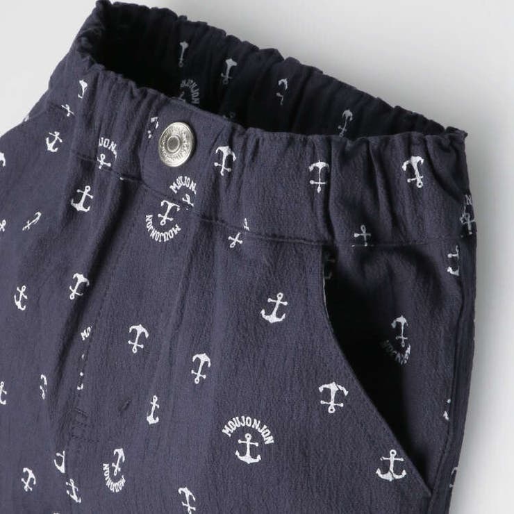 【子供服】 moujonjon (ムージョンジョン)アンカー総柄ワッシャー6分丈… | こどもの森e-shop | 詳細画像5 