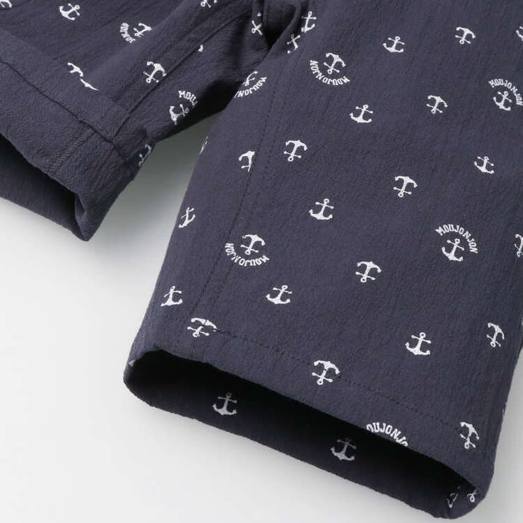 【子供服】 moujonjon (ムージョンジョン)アンカー総柄ワッシャー6分丈… | こどもの森e-shop | 詳細画像7 