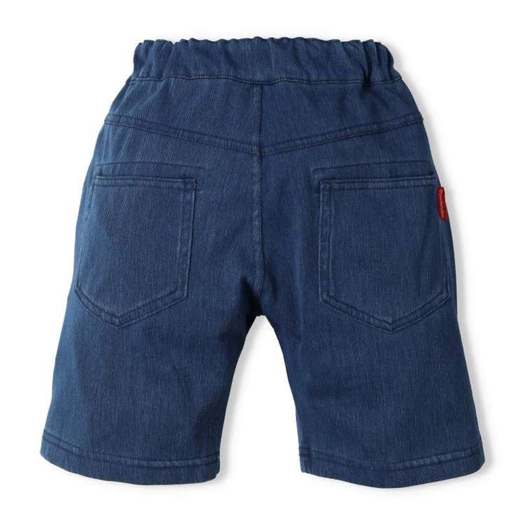 フラップ付きデニムニット5分丈ハーフパンツ 80cm～140cm M33117 | こどもの森e-shop | 詳細画像4 