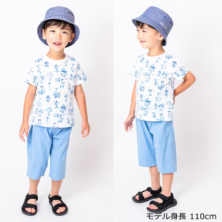 【子供服】moujonjon(ムージョンジョン)UVカット・吸水速乾ダンガリーハット・帽子52cm～56cmM33401
