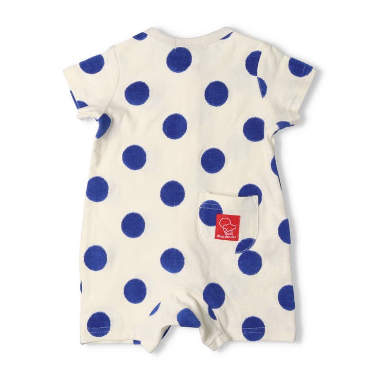 ドット柄前開き半袖ロンパース・Tオール | こどもの森e-shop | 詳細画像4 