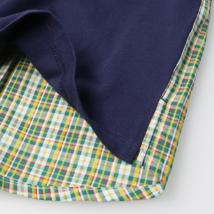 サッカーチェック無地切替半袖Ｔシャツ | こどもの森e-shop | 詳細画像8 