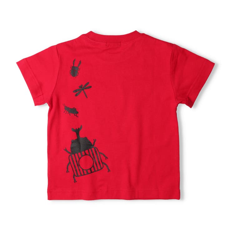子供服moujonjon(ムージョンジョン)昆虫プリント半袖Ｔシャツ80cm～120cmM3485