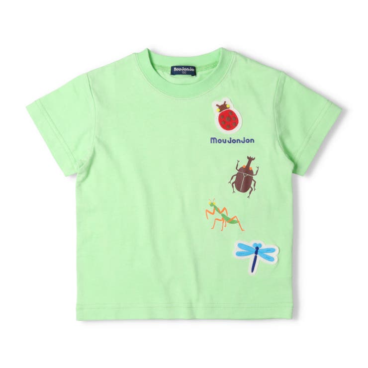 子供服moujonjon(ムージョンジョン)昆虫プリント半袖Ｔシャツ80cm～120cmM3485