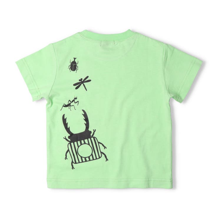 子供服moujonjon(ムージョンジョン)昆虫プリント半袖Ｔシャツ80cm～120cmM3485