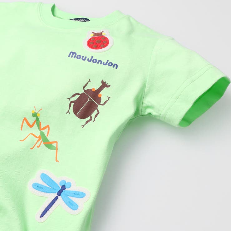 子供服moujonjon(ムージョンジョン)昆虫プリント半袖Ｔシャツ80cm～120cmM3485