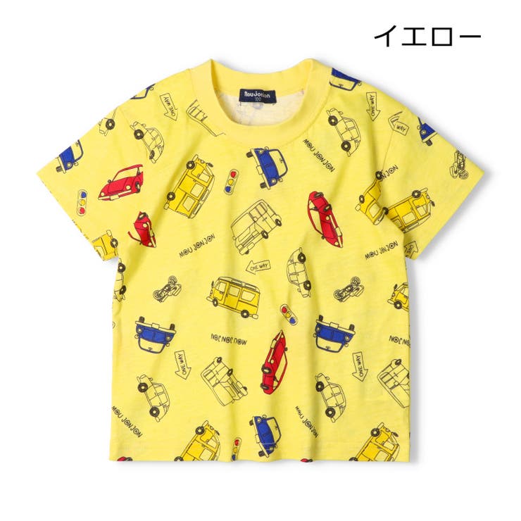 くま・星・恐竜・車総柄半袖Ｔシャツ | こどもの森e-shop | 詳細画像5 