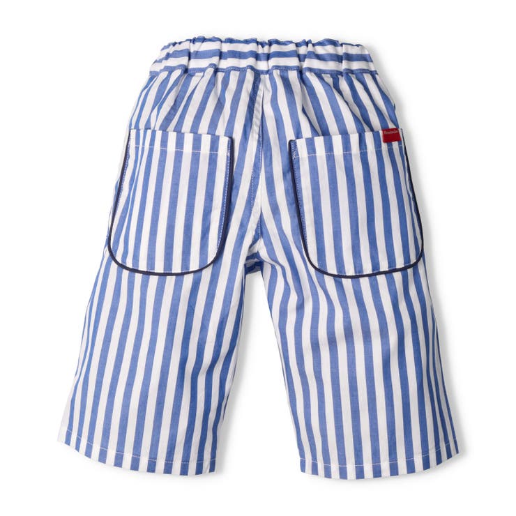 子供服moujonjon(ムージョンジョン)ダンガリー無地・ストライプ柄ハーフパンツ90cm～140cmM3510