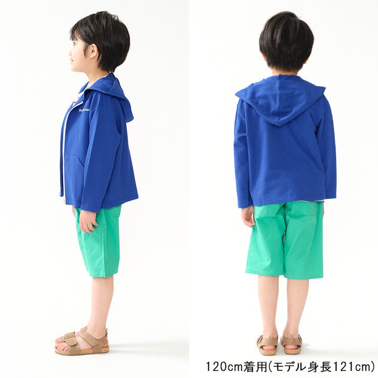 子供服moujonjon(ムージョンジョン)ストレッチダンプ無地６分丈ハーフパンツ90cm～140cmM35105子供