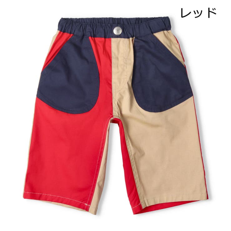 子供服moujonjon(ムージョンジョン)ストレッチダンプ無地６分丈ハーフパンツ90cm～140cmM35105子供