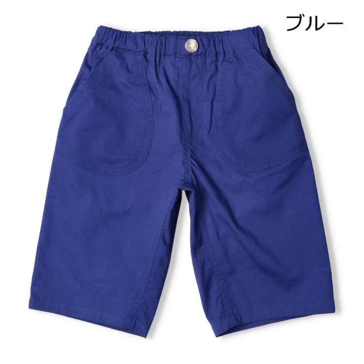 子供服moujonjon(ムージョンジョン)ストレッチダンプ無地６分丈ハーフパンツ90cm～140cmM35105子供
