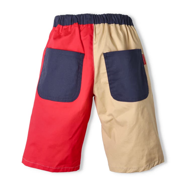 子供服moujonjon(ムージョンジョン)ストレッチダンプ無地６分丈ハーフパンツ90cm～140cmM35105子供