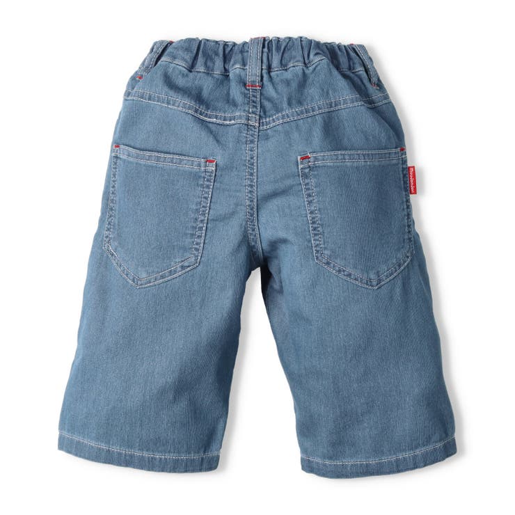 子供服moujonjon(ムージョンジョン)デニム６分丈ハーフパンツ90cm～140cmM3510