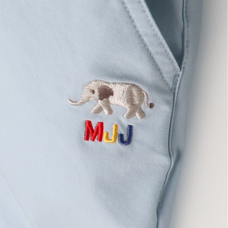 子供服moujonjon(ムージョンジョン)キリン・ぞう刺繍水陸両用５分丈ハーフパンツ80cm～130cmM3517