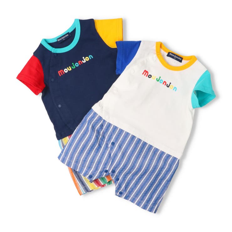 ストライプ切替ロンパース・Tオール | こどもの森e-shop | 詳細画像9 