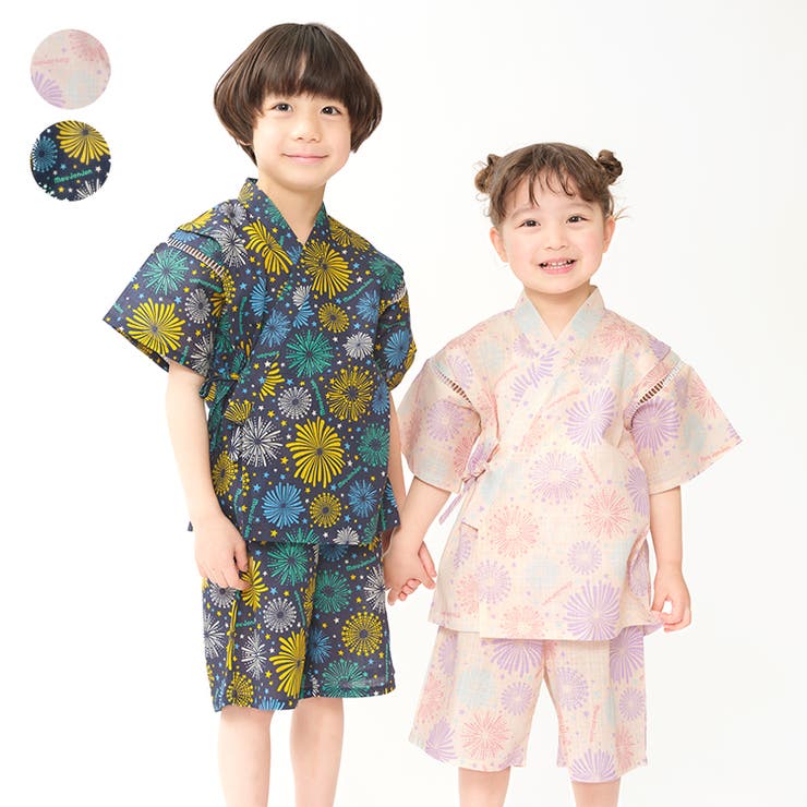 花火柄甚平 | こどもの森e-shop | 詳細画像1 