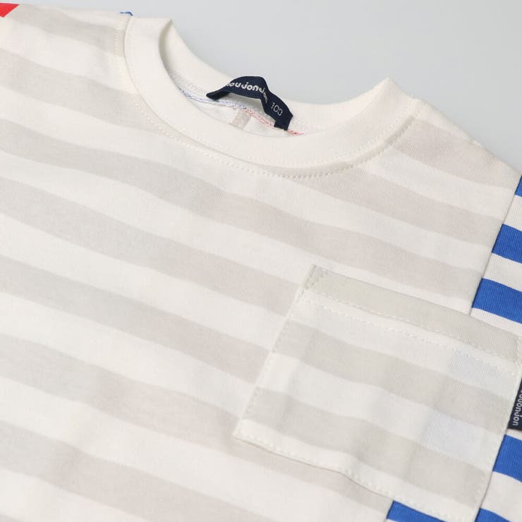 Moujonjon ボーダー配色切替半袖tシャツ 最大46 Offクーポン 80cm Tシャツ Moujonjon ボーダー配色切替半袖tシャツ 最大46 Offクーポン 80cm Tシャツ