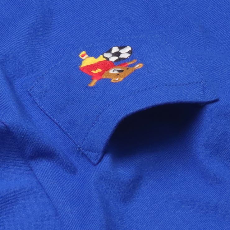 サッカーくま刺繍プリント入りＴシャツ | こどもの森e-shop | 詳細画像5 