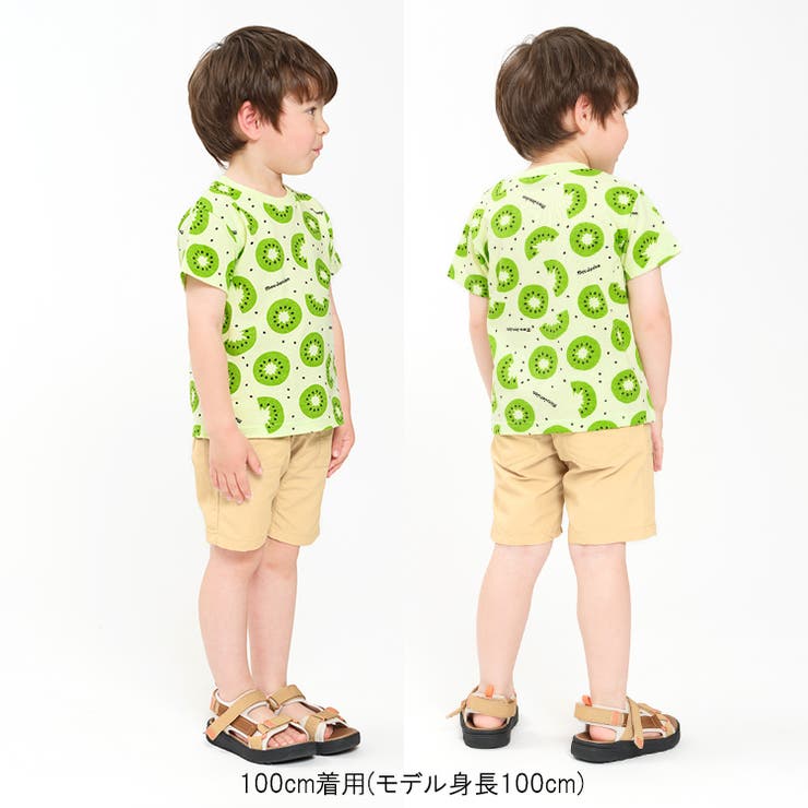 スイカ・キウイフルーツ総柄半袖Ｔシャツ | こどもの森e-shop | 詳細画像8 